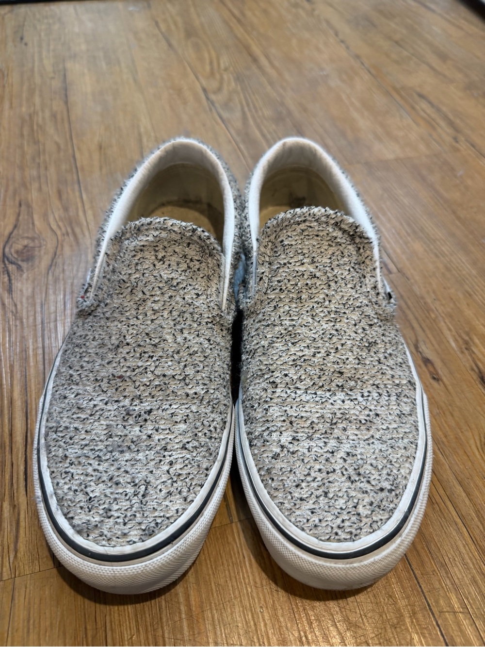 Vans Women's Slip-On Knit Loafers in Heathered Gray